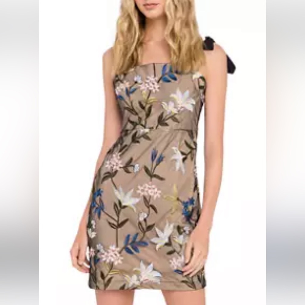 Endless Rose floral embroidered mesh‎ dress NWT Large